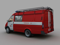 модель 3D графика пожарная охрана