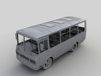 3D max vray автобус