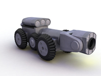 3D модель робот телеинспекции