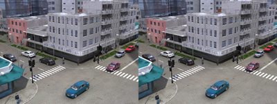 стерео пара улица 3D формат