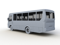 автобус 3D рисунок 3d max vray